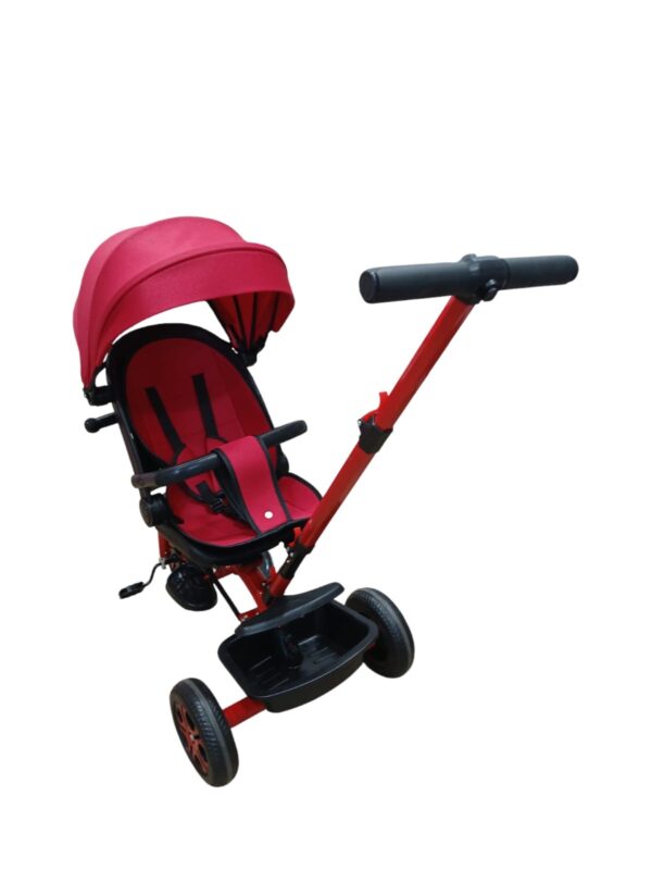 Tricycle Pliable pour Bébé de 1 à 6 Ans, Pédale, Poussette, Vélo d'Extérieur Réversible pour Enfants – Image 6
