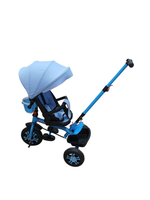 Tricycle Pliable pour Bébé de 1 à 6 Ans, Pédale, Poussette, Vélo d'Extérieur Réversible pour Enfants – Image 3